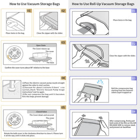 DUORAN vacuum bags small size compresses clothes for hotel stays.