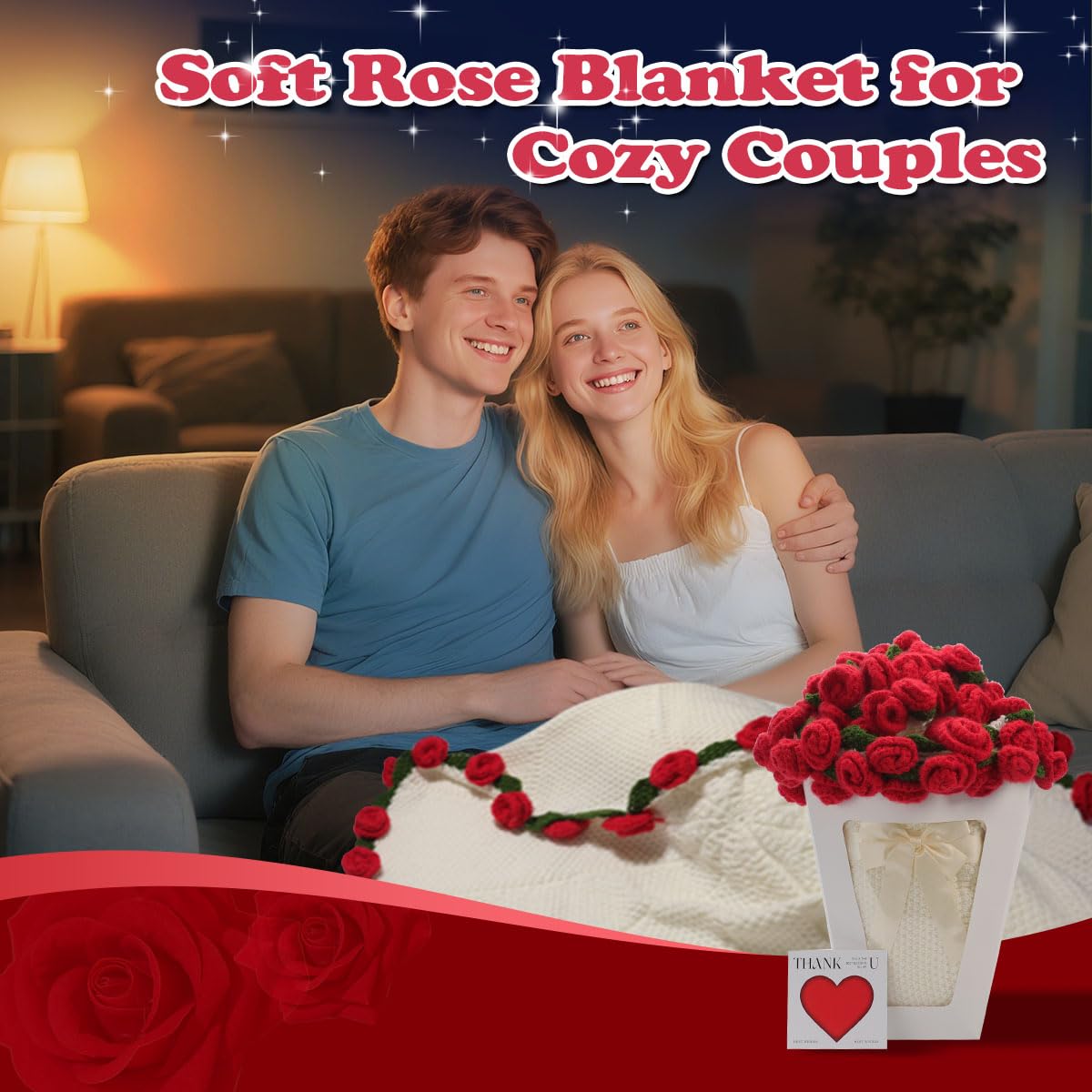 Duryeo 2-in-1 bouquet and blanket design for versatile home use.