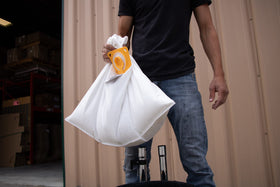 Dustless Wunderbag filters to 0.5 microns, helping keep incoming air cleaner.