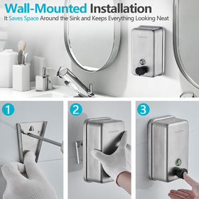 Lockable top cover securely sealing refills on DUTYWORKS dispenser