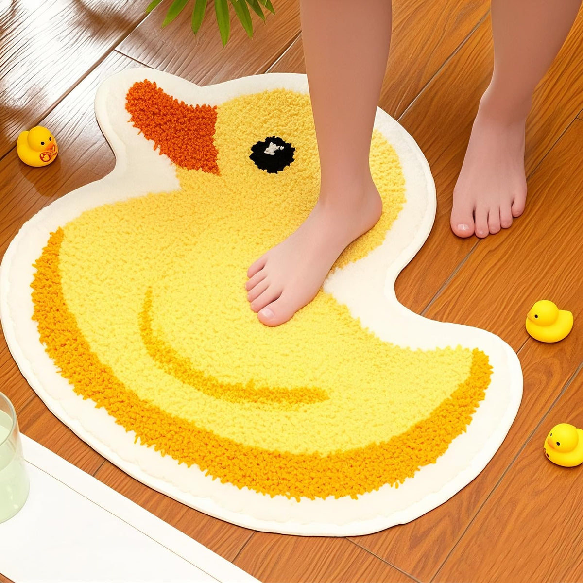 Machine washable Duraaamo bath mat maintains softness after washing