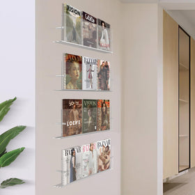 DuvinDD sturdy wall-mount rack supports daily literature display.