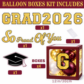 Duwagtry 2026 graduation letters highlight bold numerals for display