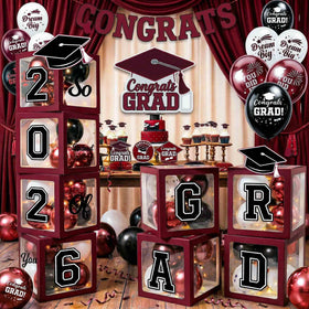 Duwagtry graduation kit 2026 balloons arranged to create a bold photo backdrop