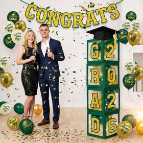 Duwagtry honeycomb centerpieces anchor the tables with ceremony flair.