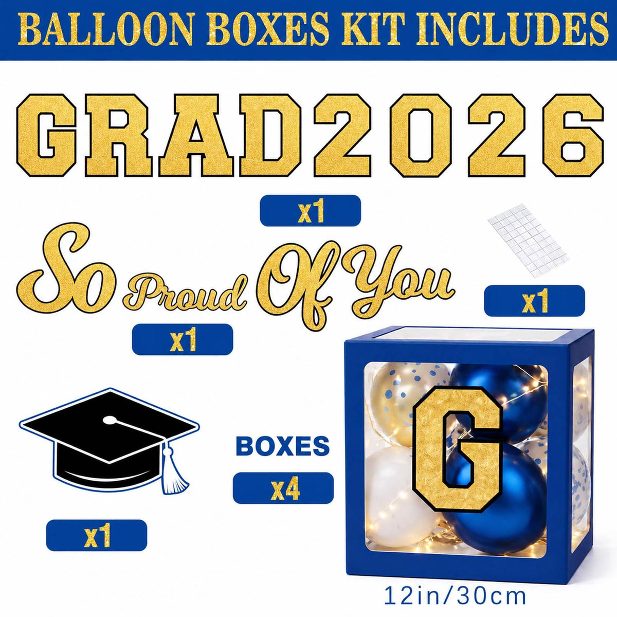 Duwagtry oversized 2026 numbers create a dramatic graduation centerpiece