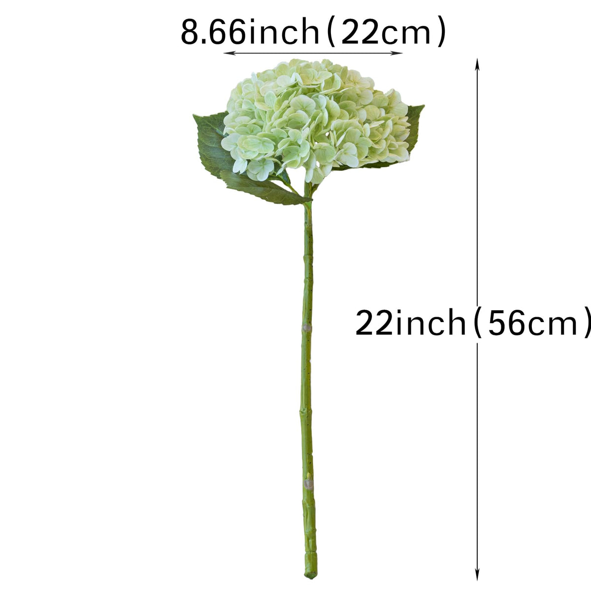 DUYONE hydrangea with 196 petals and three leaves for lush fullness