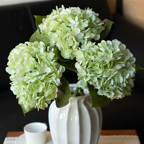 DUYONE 22-inch hydrangea bouquet with realistic blooms for lasting home decor