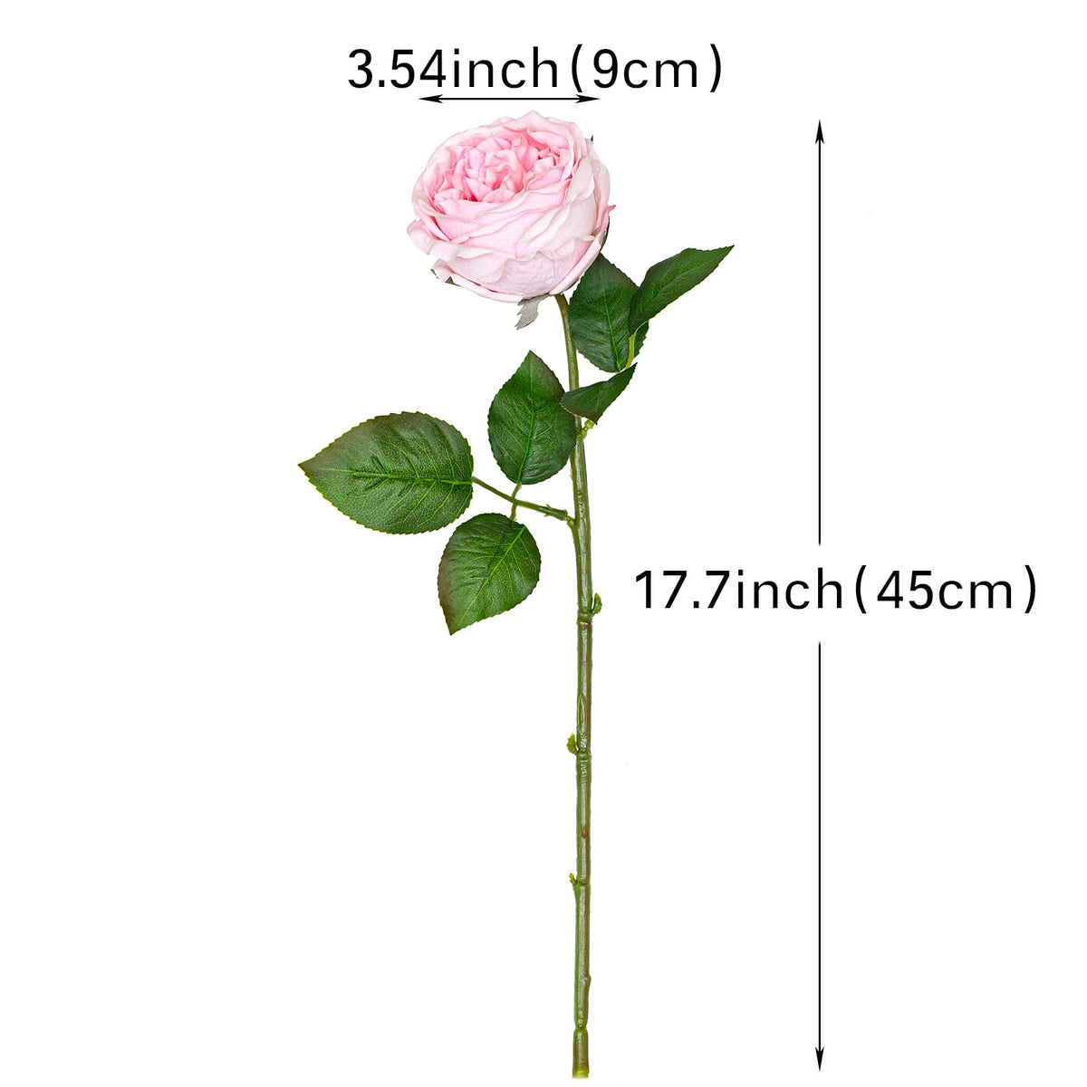 DUYONE Austin rose artificial flowers add lifelike color to decor.