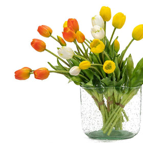 DUYONE artificial tulips bedroom display brightens shelves and nightstands