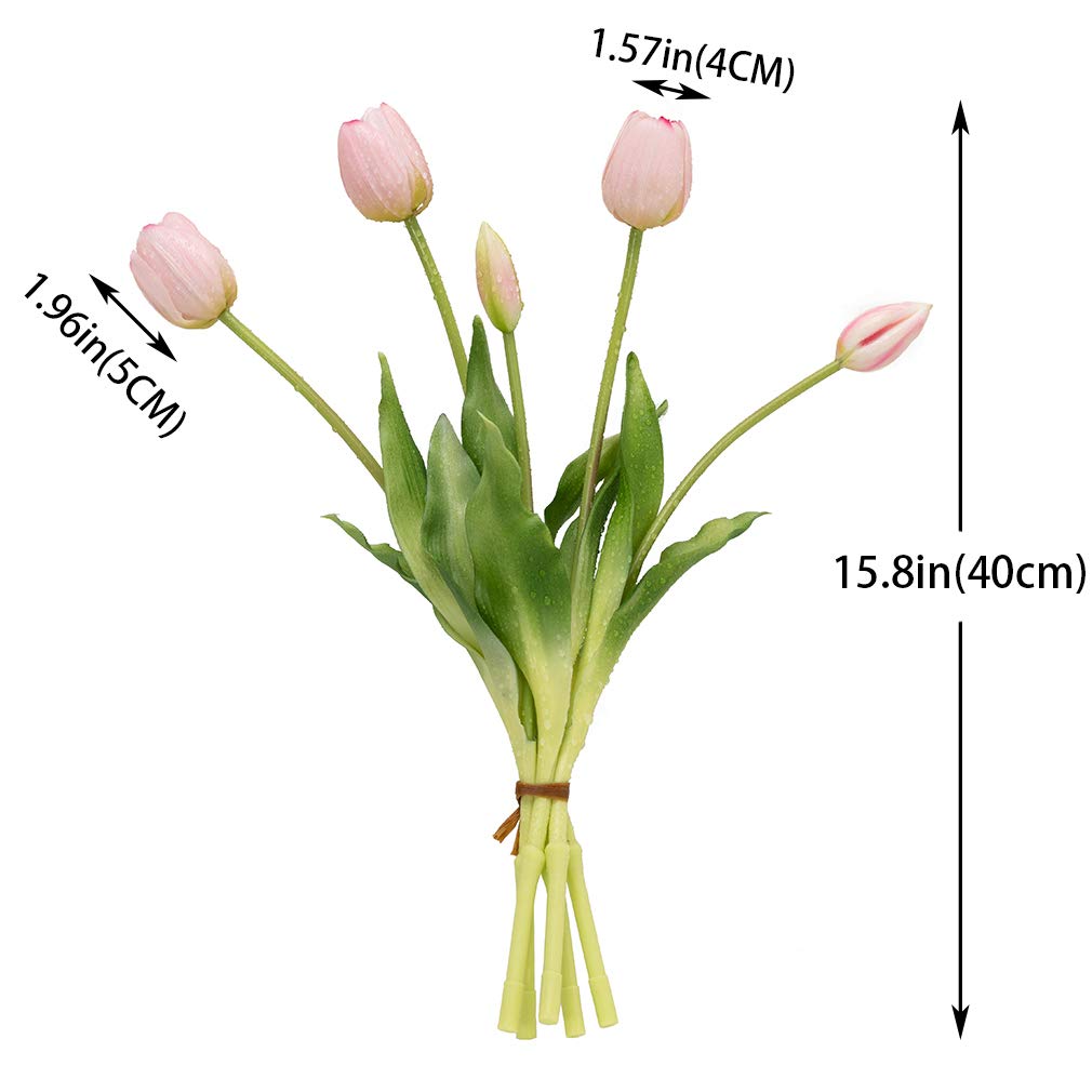 Close-up of DUYONE tulips with glossy petals for realistic arrangements