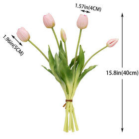 Close-up of DUYONE tulips with glossy petals for realistic arrangements