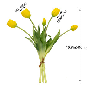 DUYONE artificial tulips dining table centerpiece enhances everyday meals with natural feel