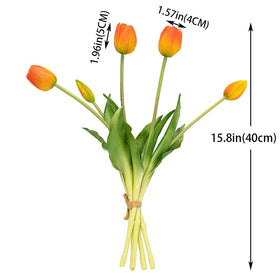 DUYONE tulips closeup petals showing soft lifelike texture