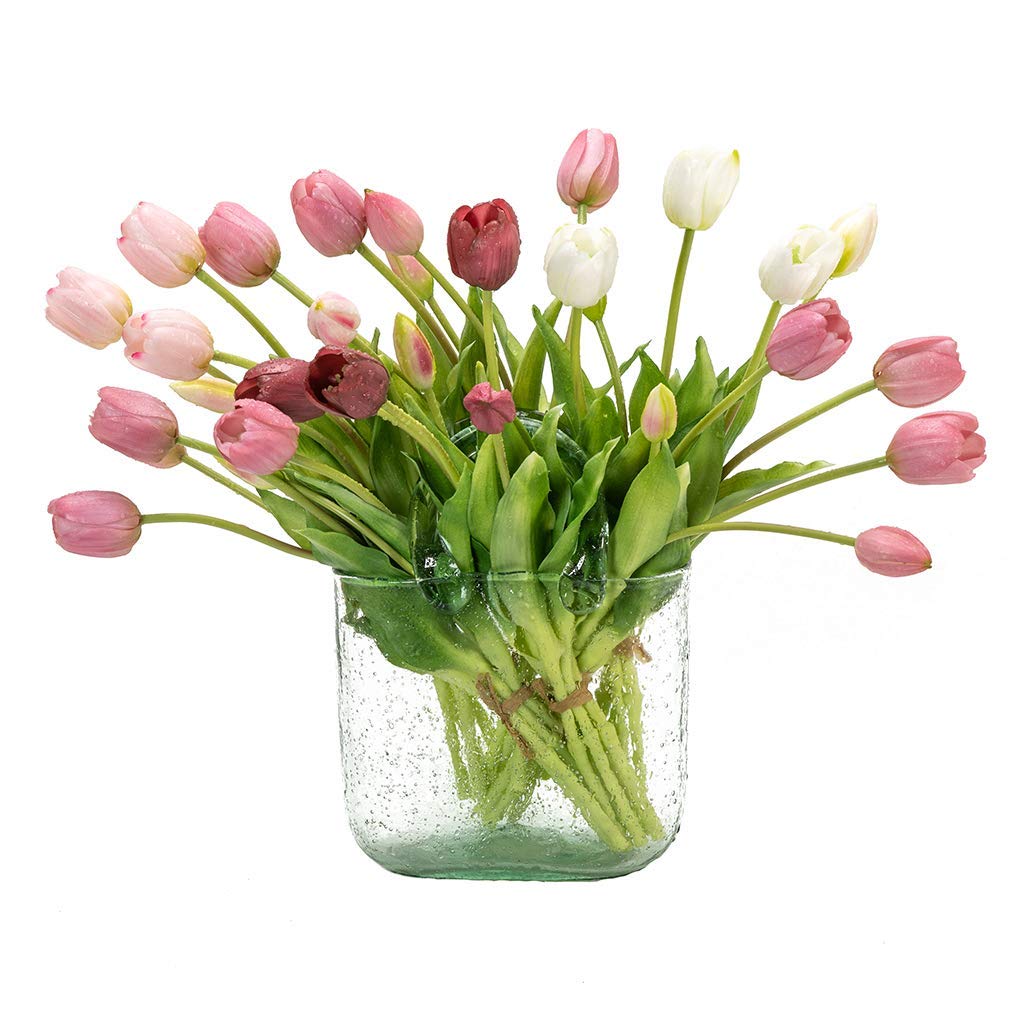 DUYONE artificial tulips are washable and easy to clean