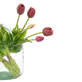 DUYONE tulips wedding bouquet look-alike enhances bridal styling.