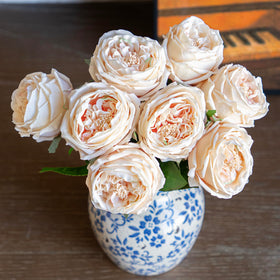 DUYONE Austin rose latex flower with lifelike texture for elegant centerpieces