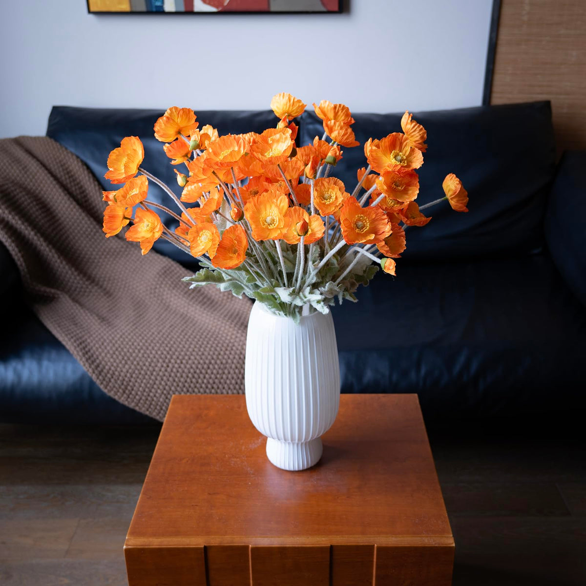 DUYONE silk flowers no vase required for quick styling