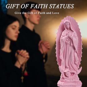 Dvehdbay durable resin Mary statue resists wear for lasting home devotion.