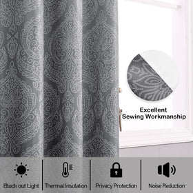 DWCN Grey ombre curtains create a cozy living room ambiance.