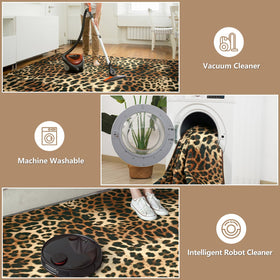 DweIke leopard rug kids and pets friendly for busy households.