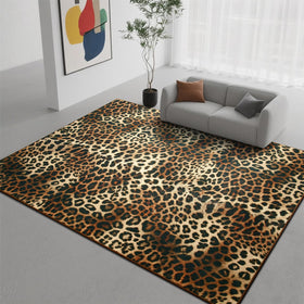 DweIke leopard rug rustic wild charm enhances any room.