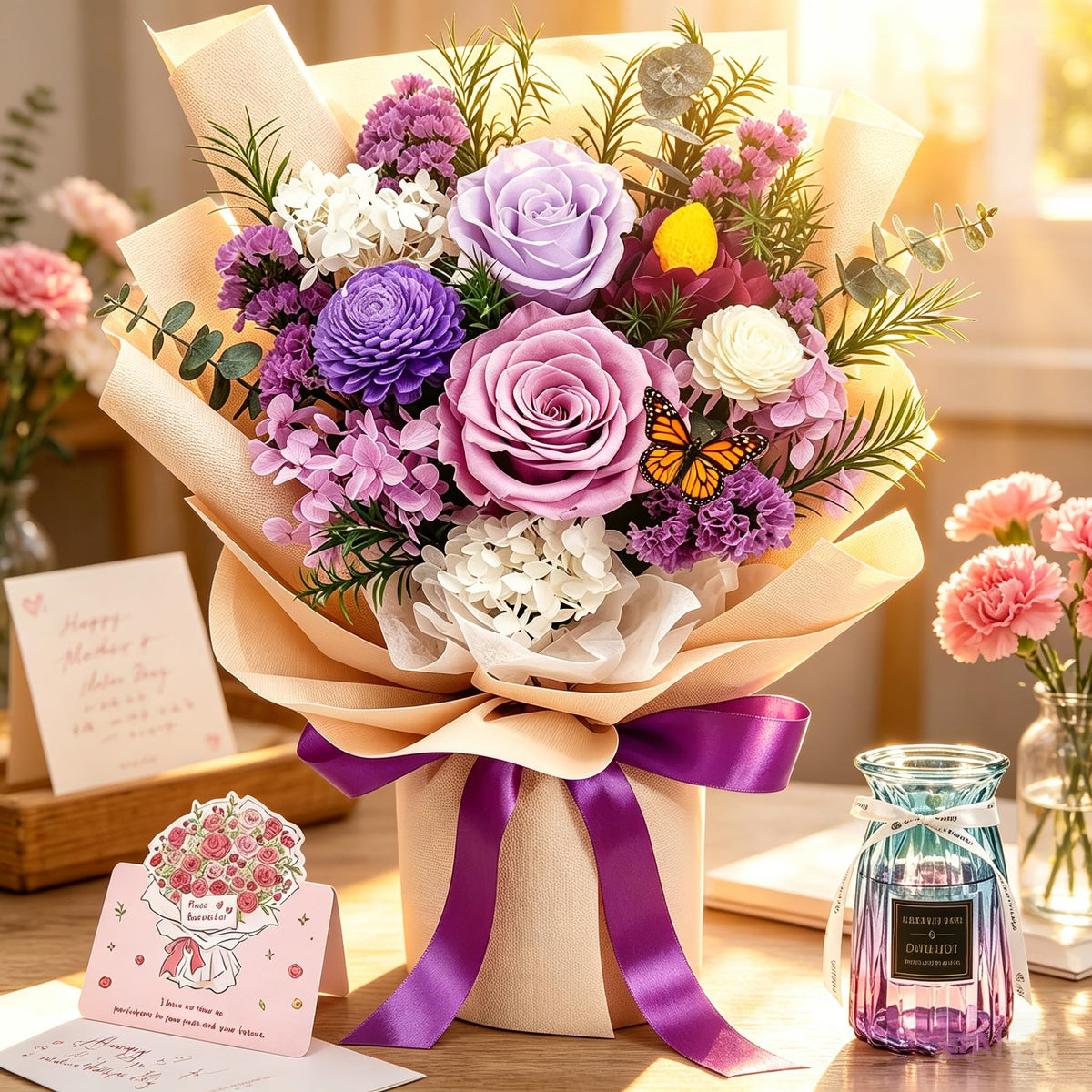 DWELLJOY forever roses offer timeless, maintenance-free elegance.