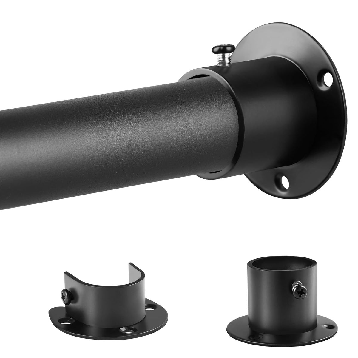 DwelSpire closet rod extendable length for versatile wardrobe storage.