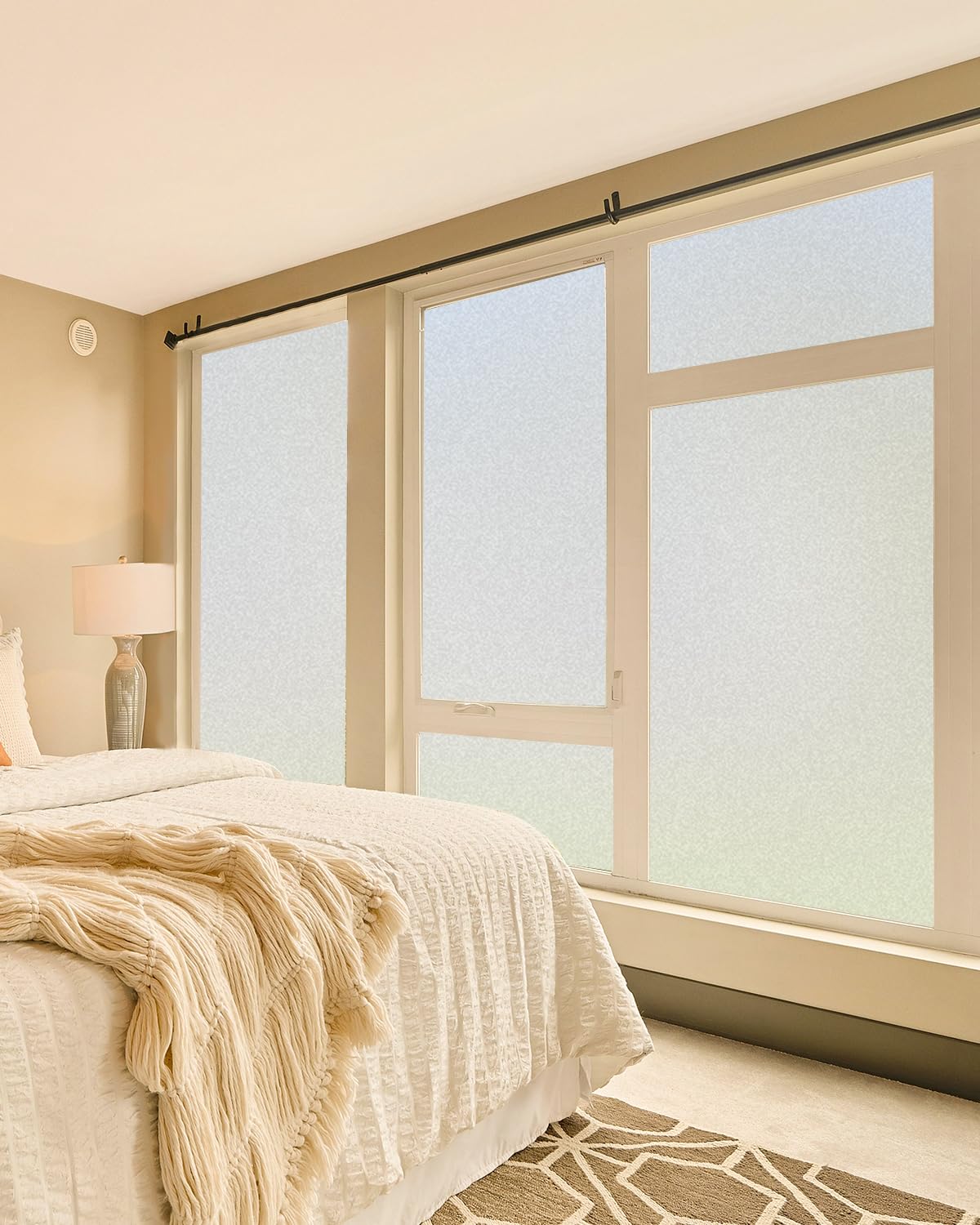 Dwersty 2-Way Frosting adds privacy from indoors and outdoors.