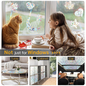 Dwersty rainbow window film offers UV protection and glare reduction