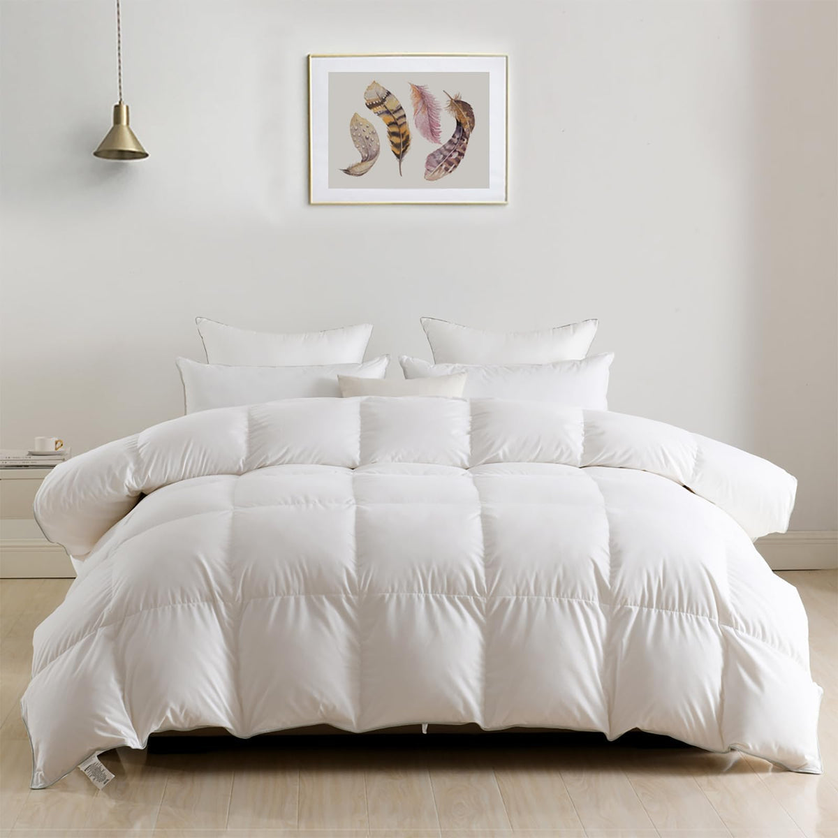 DWR medium-weight fill provides balanced warmth for year-round comfort.