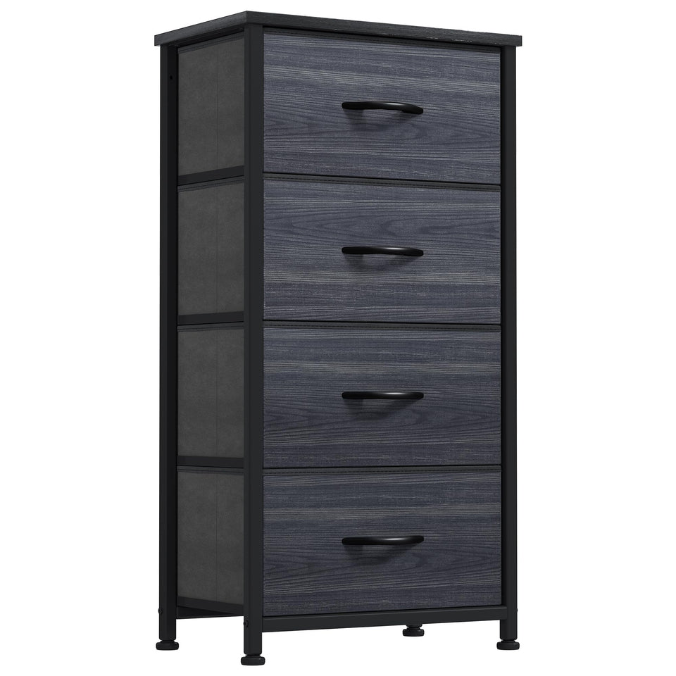 DWVO 4-drawer dresser front view shows roomy storage for clothes.