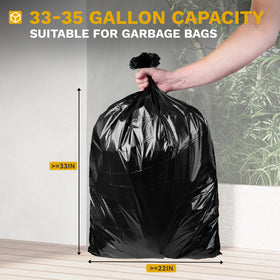 DWVO dual lid design hides bags while offering one-handed access