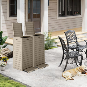 DWVO weatherproof resin construction withstands sun and rain on decks