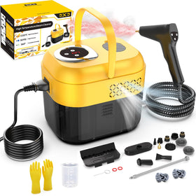 DXD handheld steam cleaner front view for versatile home cleaning.
