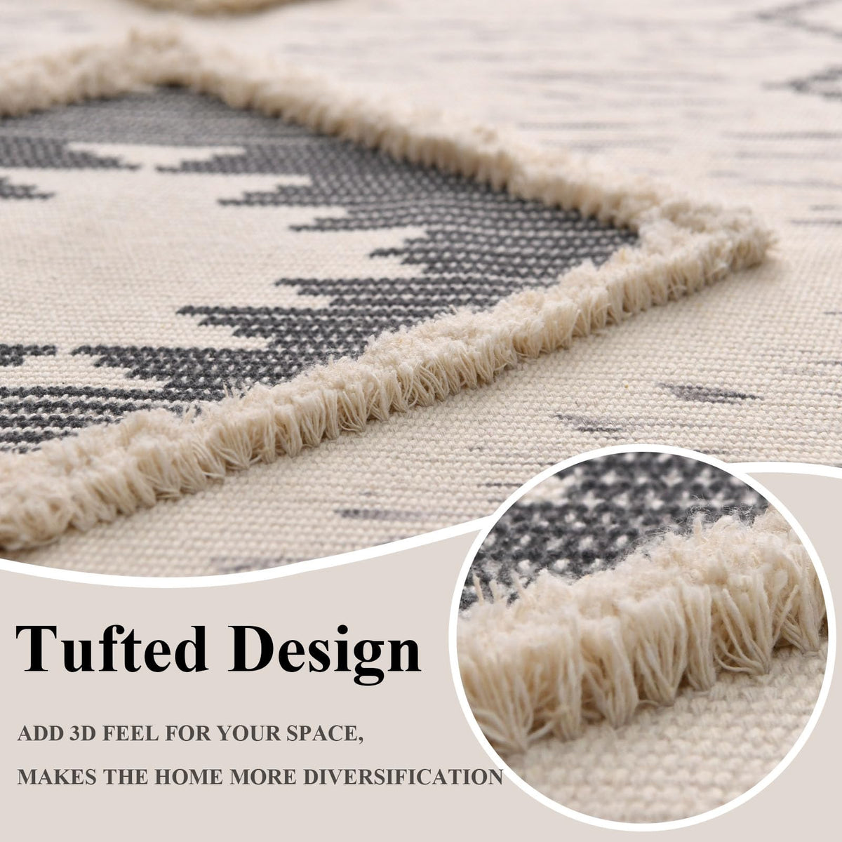 DXGJOKR easy-clean washable rug for busy homes.