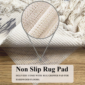 DXGJOKR tufted rug with tassels adds cozy fringe detail.