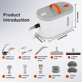 Dyfilmo nine-piece accessory kit expands cleaning options across surfaces.