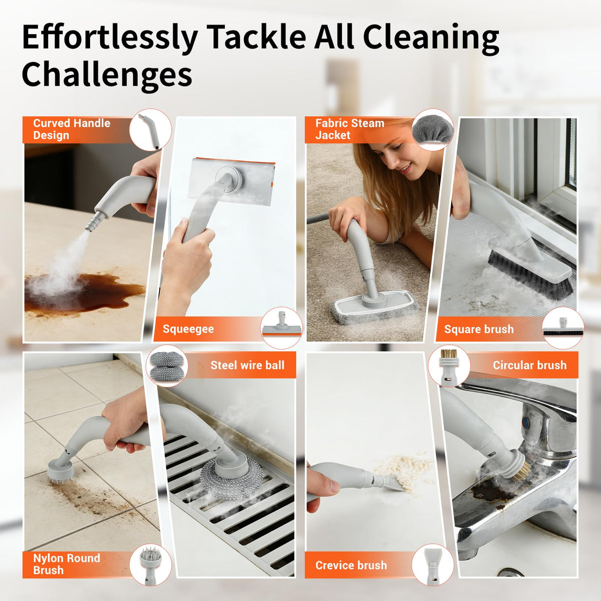 Dyfilmo steam cleaner tank 0.78 quart supports extended, detergent-free cleaning.