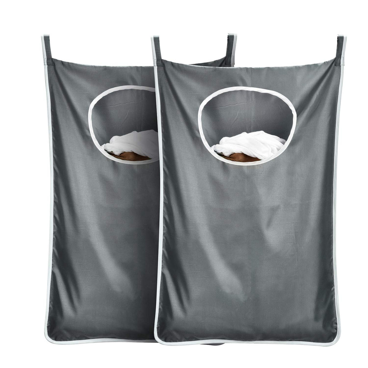 DYhair777 durable hanging laundry hamper behind door keeps clothes organized and off the floor