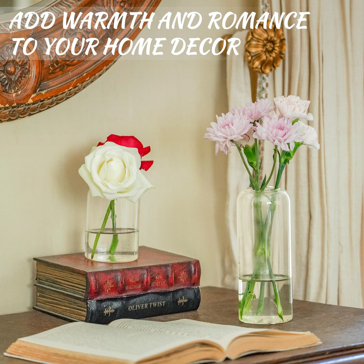 DYMFADFB 5-inch bud vase versatile for stems or aromatherapy
