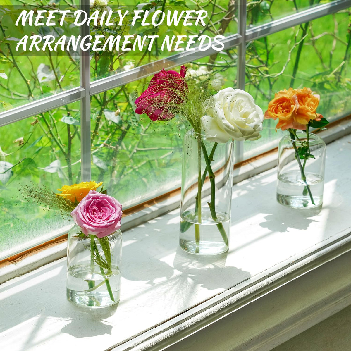 DYMFADFB 6.7-inch bud vase stands tall for statement arrangements