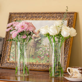 DYMFADFB clear vases for dining tables enhance modern interior decor.
