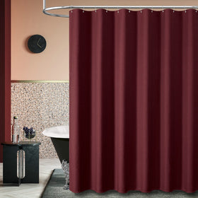 Dynamene Burgundy curtain is machine washable for easy care.