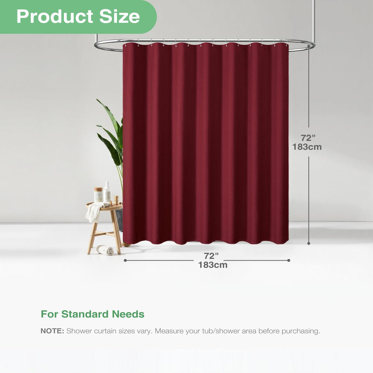 Dynamene Burgundy water-repellent coating helps keep tiles cleaner.