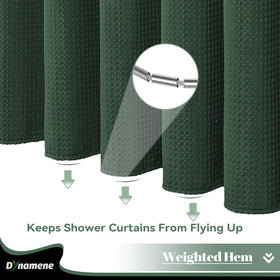 Dynamene curtain in a modern bathroom setting highlights versatile decor.