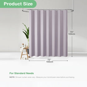 Packaging of Dynamene Lavender curtain showing hotel-grade quality.