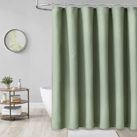Dynamene curtain is machine washable for easy care.