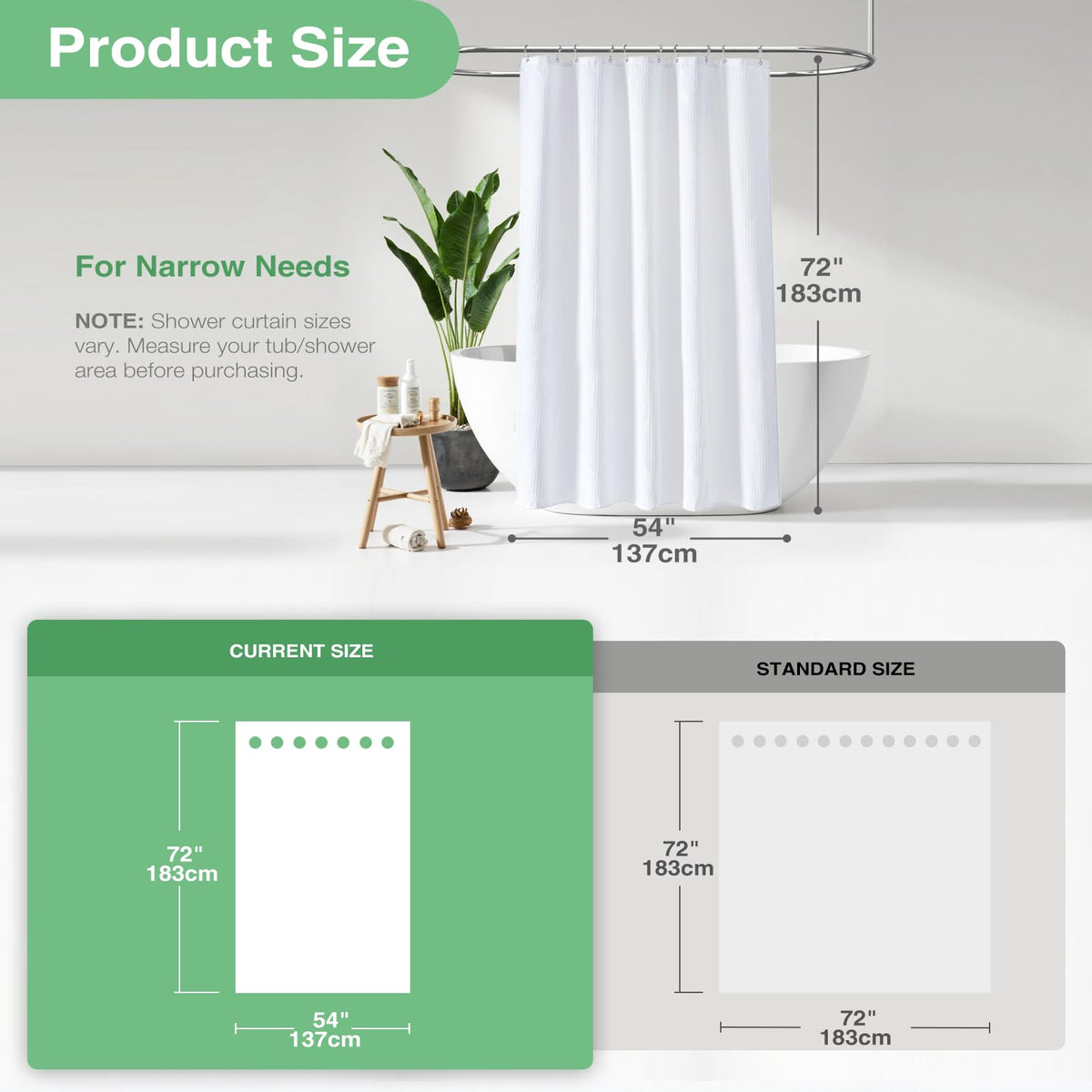 Dynamene Stall fabric shower curtain spa-inspired look with lotus leaf water-repellency and stain resistance