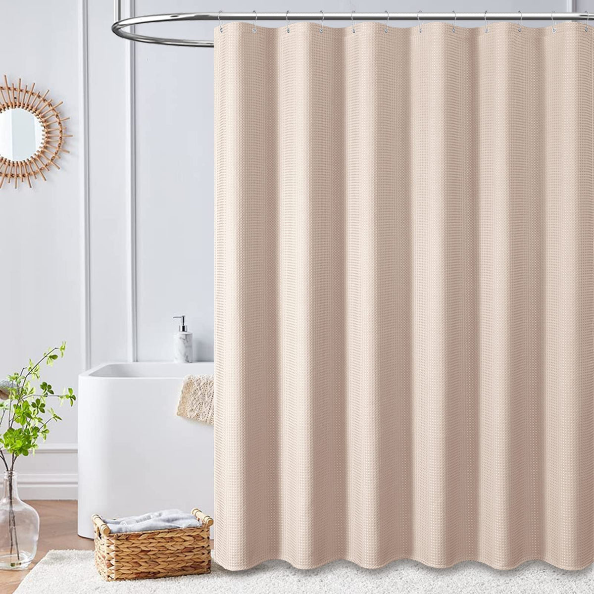 Dynamene waffle texture aids light control and privacy during use